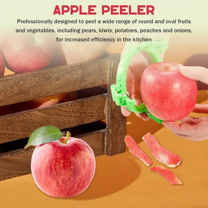 Quick Automatic Fruit Peeler Portable Stainless Steel Foldable Sharp Fruit Slicing for Kitchen Restaurant Camping Peeler Tool