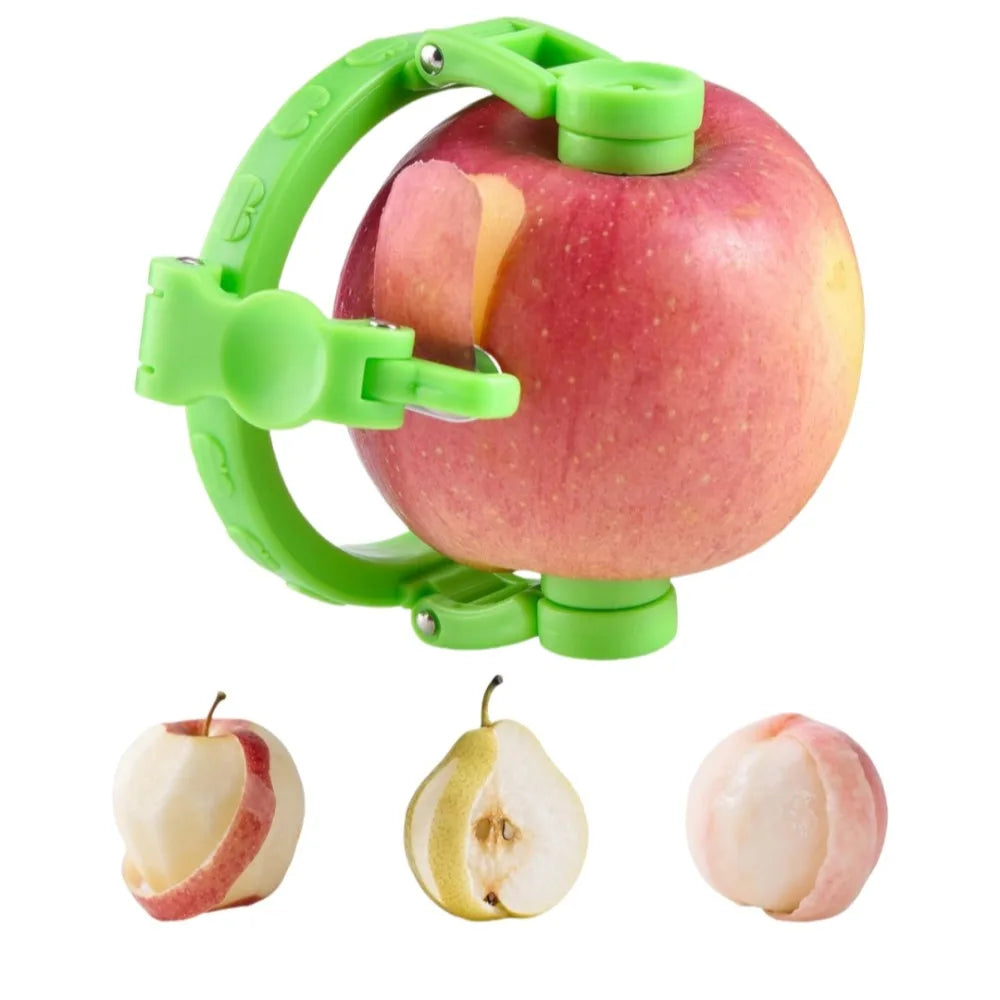 Quick Automatic Fruit Peeler Portable Stainless Steel Foldable Sharp Fruit Slicing for Kitchen Restaurant Camping Peeler Tool