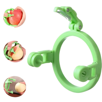 Quick Automatic Fruit Peeler Portable Stainless Steel Foldable Sharp Fruit Slicing for Kitchen Restaurant Camping Peeler Tool