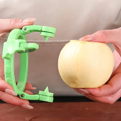 Quick Automatic Fruit Peeler Portable Stainless Steel Foldable Sharp Fruit Slicing for Kitchen Restaurant Camping Peeler Tool